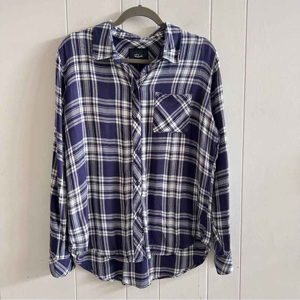 Rails Ellson Button Down Top in Indigo Navy